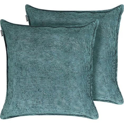 Set di 2 cuscini decorativi quadrati blu 50 x 50 cm Verpis