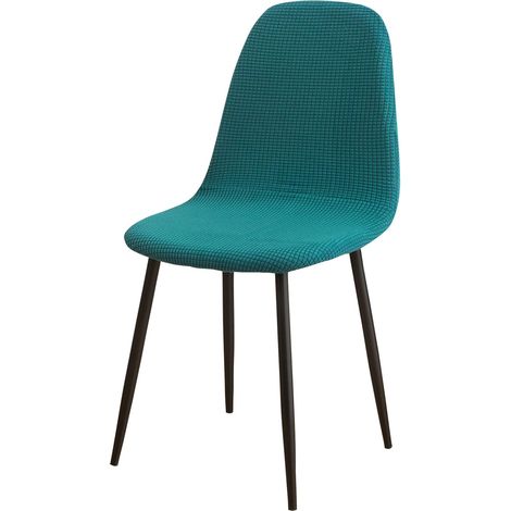 Lot de 1/4/6 housses de chaise de salle à manger modernes en jacquard, style rétro pour cuisine, salon, salle à manger, bar, café (vert, 1 lot) (1/5)