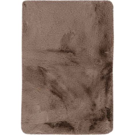 Tapis de Bain Doux Antidérapant "Rabbit" Beige Foncé 40 x 60 cm (1/5)