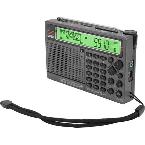 Radio multibanda - Ricevitore digitale - Ascolta musica - Controllo tramite app - 18 x 11 x 7 cm - Verde (1/5)