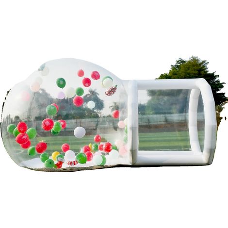 Maison Bulle Gonflable, PVC Durable, Accueille 5-12 Personnes, 10ft (1/2)