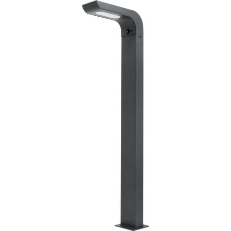 Poteau d'éclairage hybride LED 600 lm gris foncé 89,5 cm (1/5)