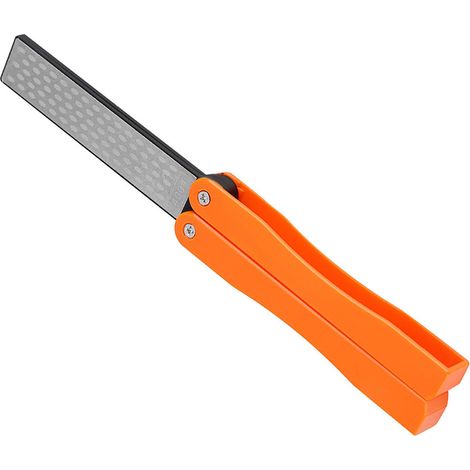 Pierre à aiguiser pliable double face 400/600 pour le camping en extérieur (jaune) (1/5)