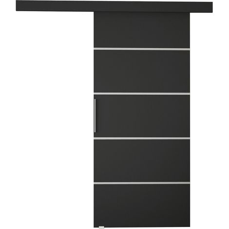 Porte coulissante Closico 170, Noir (1/3)