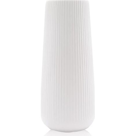 Vase en Céramique Moderne pour Herbes de la Pampa, Fleurs Séchées et Fraîches, Vase Blanc Idéal pour Salon, Chambre à Coucher (1/4)