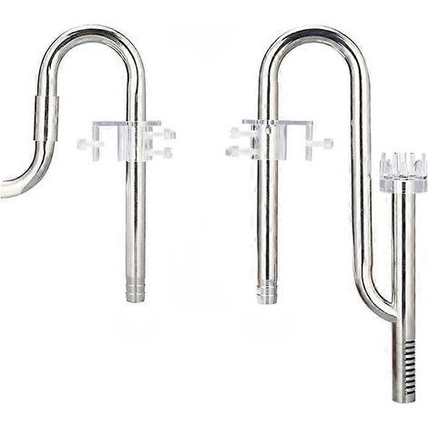 Entrée et sortie en acier inoxydable pour aquariums  éliminateur d'huile pour aquariums plantés (1/4)