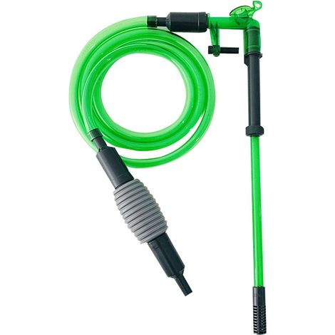 1 nettoyeur d'aquarium, siphon aspirateur avec tuyau flexible, grille de protection, longueur ajustable, fixation par ventouse (1/5)