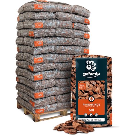 Galamio Rindenmulch Pinie Deko Plus 60l x 39 Sack 2340l