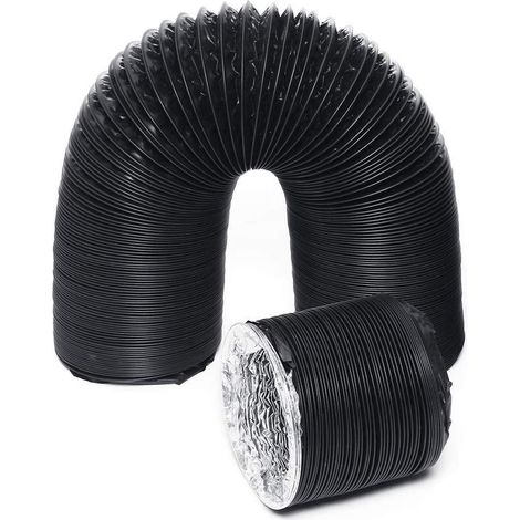 Tuyau Flexible de Ventilation de l'Air en Aluminium 150mm Conduit d'Evacuation pour Sèche-linge Extracteur Aérateur d'Air 150mm6m (1/5)