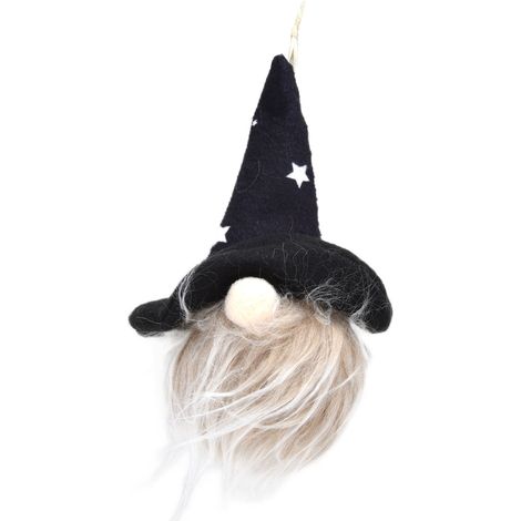 Chapeau melon poupée gnome sans visage vieil homme mini peluche jouet décoration Halloween (1/5)