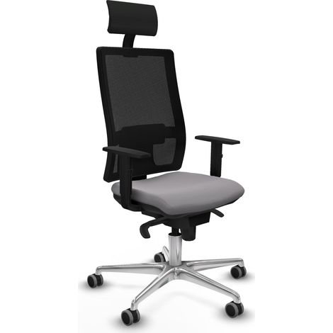 Sedia da ufficio piqueras y crespo Horna nero arancione simil pelle