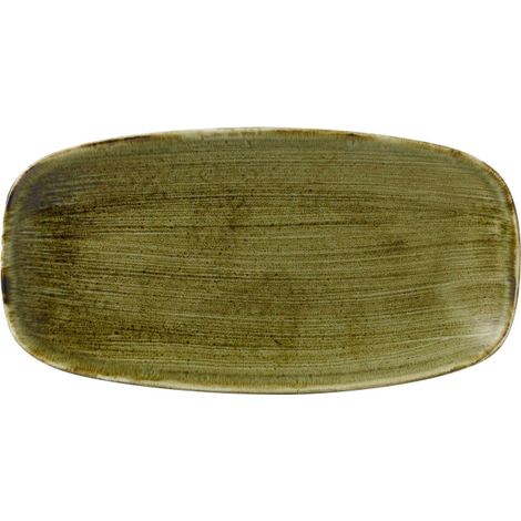Assiette oblongue Stonecast Plume Green - 298x153mm - Finedine (1/5)