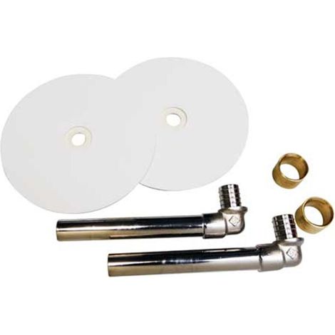 Kit de raccordement simple pour sèche-serviette - PER à sertir Ø16 - Somatherm (1/5)