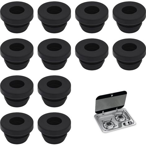 Pot Stands, Rubber Passages, RV Cooktop Accessories, Rustproof Rubber Feet, Pot Holders (Pack of 12) (1/5)