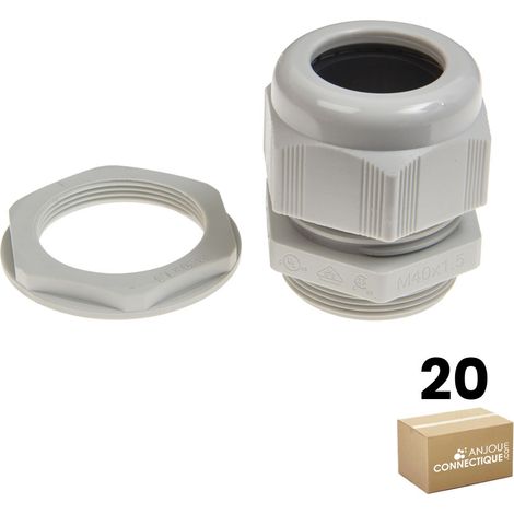 Lot de 20 Presse-étoupes ISO M20 Spacial SBM - IP68 - Schneider Electric - ISM71503 (1/2)