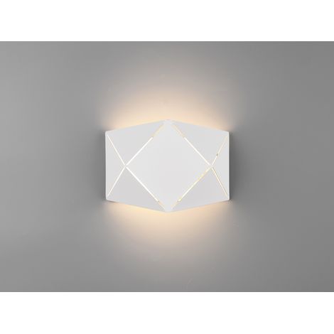 Rechteckige LED-Wandleuchte Zandor Weiß L18 cm Trio Lighting (1/5)