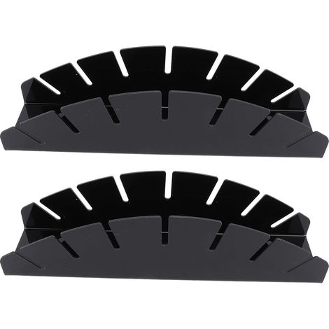 Lot de 2 supports à chapeaux pour casquettes de baseball, en acrylique, pour chambre ou placard, 32,5 x 7,5 cm, noir. (1/5)