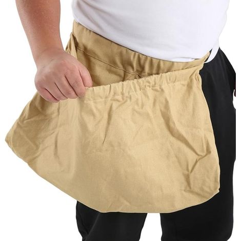 Kaki，Sac de cueillette de champignons en tissu Oxford pliable, lavable et réutilisable pour la recherche de fruits