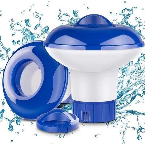2 Pièce Diffuseur de Chlore, Piscine Diffuseur Flottant, Doseur de Chlore Automatique, Utilisé pour La Purification Et La Désinfection de l'eau pour Piscine, Parc Aquatique, Spa (1/5)
