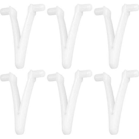6 pièces Pinces Papillon V pour Piscine et Spa – Râteau à Feuilles, Tête d’Aspirateur et Brosse de Nettoyage Polyvalente (1/5)