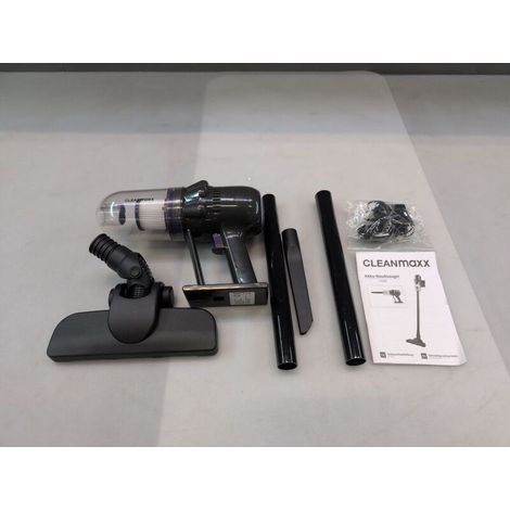 [NEUWERTIG] B-Ware CleanMaxx Akku-Handstaubsauger 15059 Beutellos 110W 14,8V 30min Laufzeit 1,6kg (1/2)