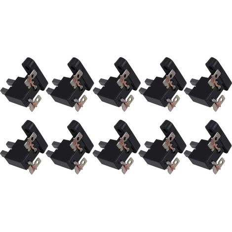 Générateur de balais de Charbon, 10 Pièces Support de Brossage en Carbone Universel Pièces de Brosses du Générateur pour 4kw 5kw 7kw Générateur (1/5)