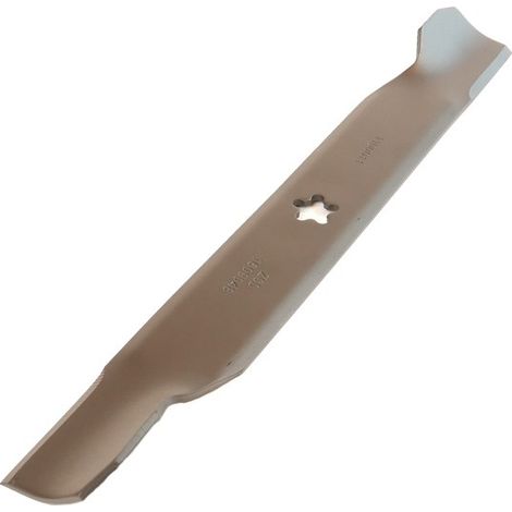Lame de tondeuse 46 cm – Compatible avec Husqvarna, John Deere, Rally, Bernard Loisirs – Trou étoile 5 branches – Coupe précise
