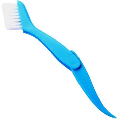 Brosse pliable bleue pour nettoyage de condenseur, radiateur et dissipateur thermique – Kit de nettoyage anti-poussière pour appareils électroménagers et systèmes de climatisation