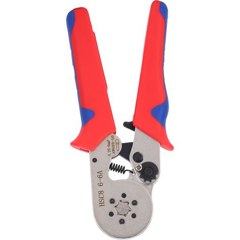 Pince à sertir manuelle à cliquet 6 mandrins VE, outil de sertissage rapide pour cosses tubulaires, modèle HSC8 6-6A. (1/5)