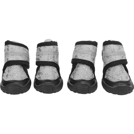 Chaussures Pour Chien - Semelle Antidérapante - Imperméables - Pour Races Petites À Grandes - Gris - Taille 2,7 Pouces (1/5)