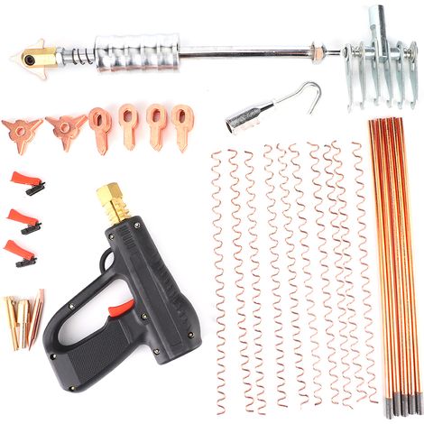 Kit d'extraction de bosses, 86 pièces, Kit de soudage de goujons, dispositif de réparation par points de voiture, outil de pistolet à marteau de soudage (1/5)