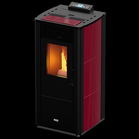 Stufa a Pellet FOCO Bianco - Traditional Majolica 12 - Classe Energetica A+ - Alta Efficienza