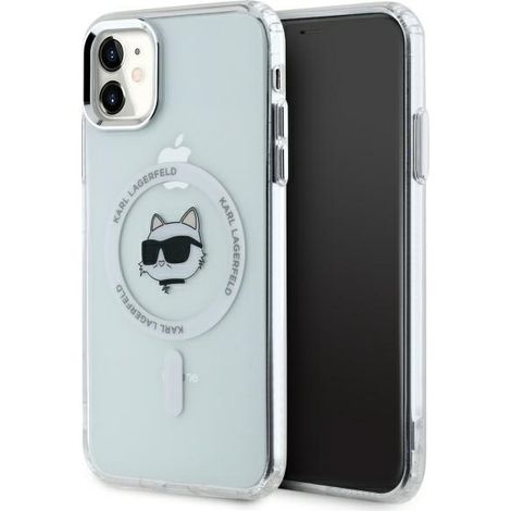 Karl Lagerfeld MagSafe iPhone 11 Hülle Weiß (1/5)