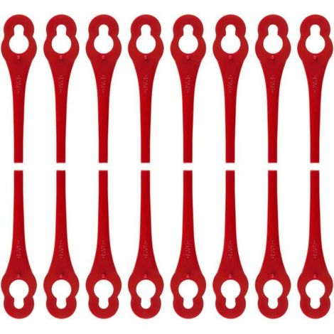 Lot de 100 Lames en Plastique de Rechange pour Coupe Bordure Florabest LIDL - Longueur 8,3cm (1/5)