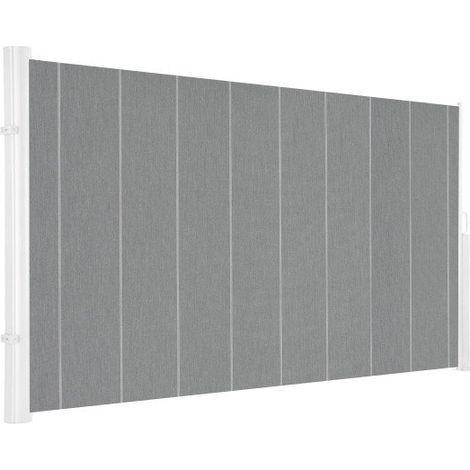 STORE LATERAL DE TERRASSE RETRACTABLE ARMATURE BLANCHE 4 X 1,6 TOILE DICKSON® NAPLES (1/5)