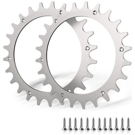 Crampons en acier inoxydable pour robot tondeuse Worx S/M 2 pointes à vis pour traction améliorée Taille de roue 205 mm (1/5)