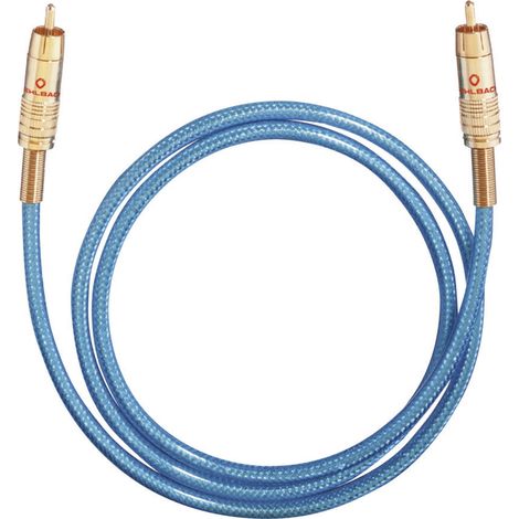 Cinch-Digital Digital-Audio Anschlusskabel [1x Cinch-Stecker - 1x Cinch-Stecker] 0.50 m Blau Oehlbac