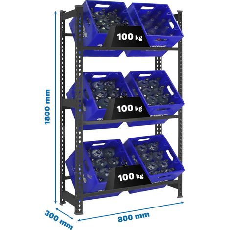 Simonrack Flaschenregal Anthrazit 180 cm