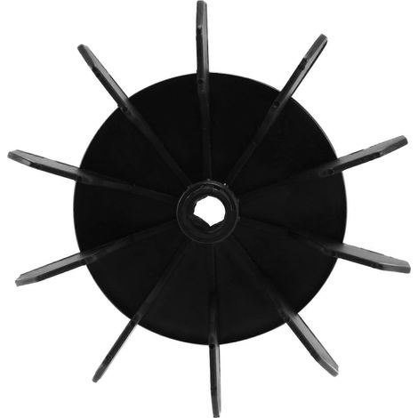Pale de ventilateur de compresseur d'air Amico de rechange, alésage intérieur 0,5", 10", noire (1/4)
