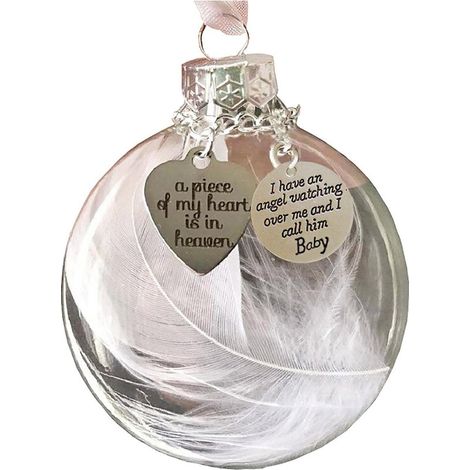 Boule De Noël Transparente - Boule Plastique Rond 60 mm - Décoration Arbre De Noël Mémoriale - Lot De 1 (1/5)