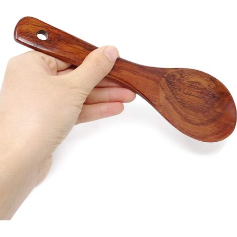 2 Cuillères en Bois pour Cuisine Antiadhésives Ustensiles Service (1/4)