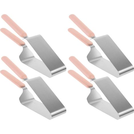 Coupe-gâteau Inox 4 Pièces Triangulaire Outil de Service à Gâteau pour Pâtisserie, Découpeuse à Pâtisserie Résistante et Légère Accessoire pour Mariage, Fête et Banquet (1/5)
