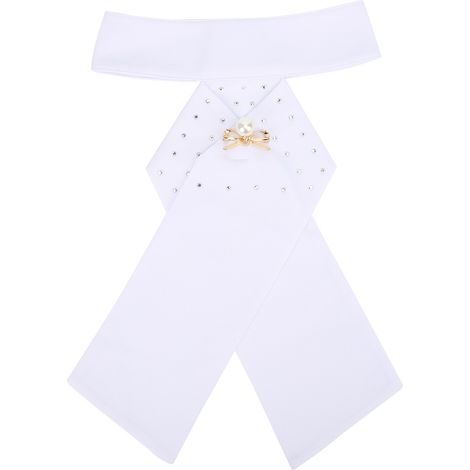 Cravate d'équitation pré-nouée avec broche en coton pour adulte, équipement de col (1/5)
