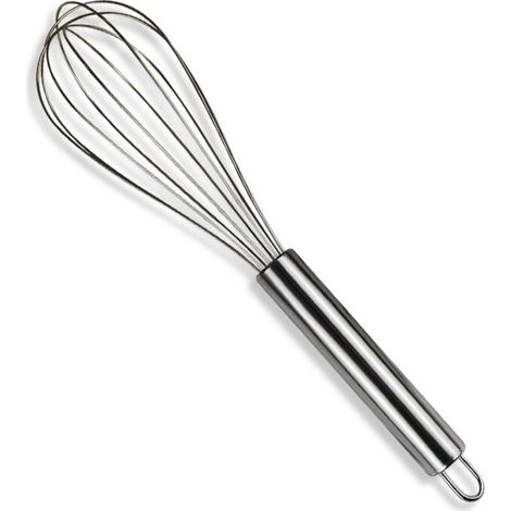 Ahlsen Batidor de globo de acero inoxidable de 10" con mango de acero inoxidable: batidor de cocina de alta calidad para batir masa, huevos y otros alimentos (1/5)