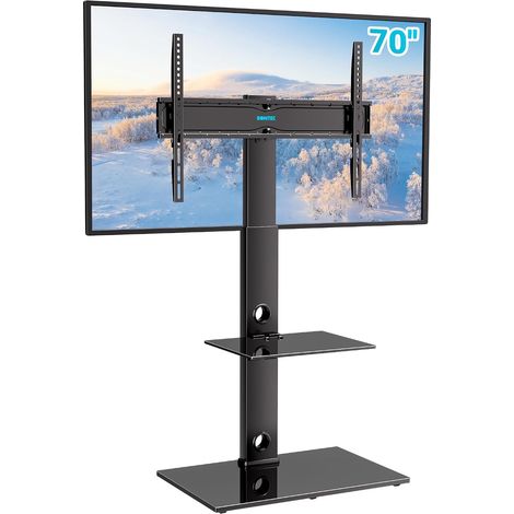 Support TV sur Pied Pivotant, 30-70 Pouces, Charge 40 kg