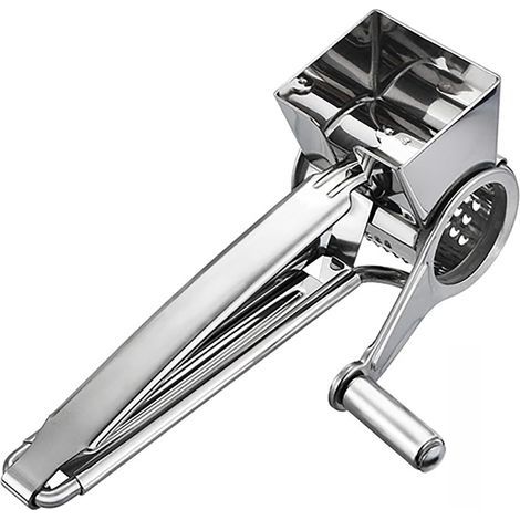 Joyeee Multifunctional Cheese Grater with Stainless Steel Handle for Grating and Shredding Hard Cheese, Chocolate, Medium Cheese, Nuts, Potatoes, and Carrots (1/5)