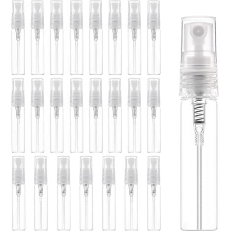Vaporisateur 5 ml - Flacon Atomiseur Transparent Vide - Échantillon Parfum Cosmétique Voyage - Lot de 24 (1/5)