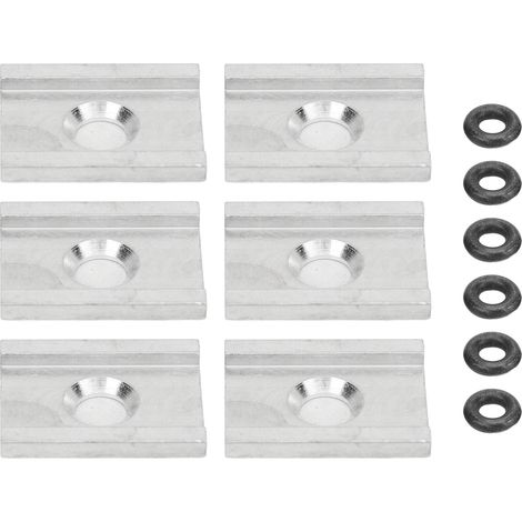 Adaptateur de Kayak en aluminium anodisé, plaques de piste à connexion serrée avec joint torique, 6 pièces, pour FeelFree (1/5)