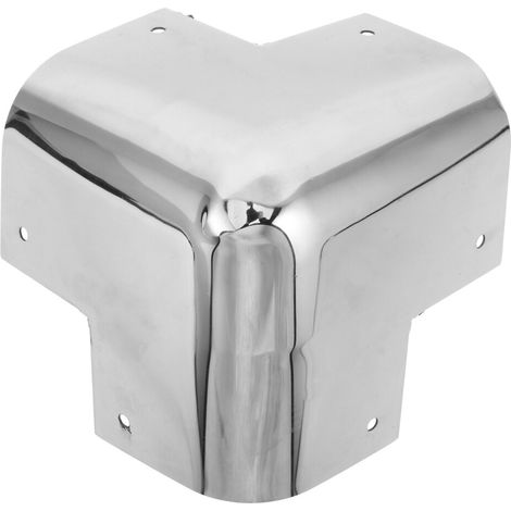 Protector de esquina de acero inoxidable para maletero y plataforma de camión - Plateado (1/2)