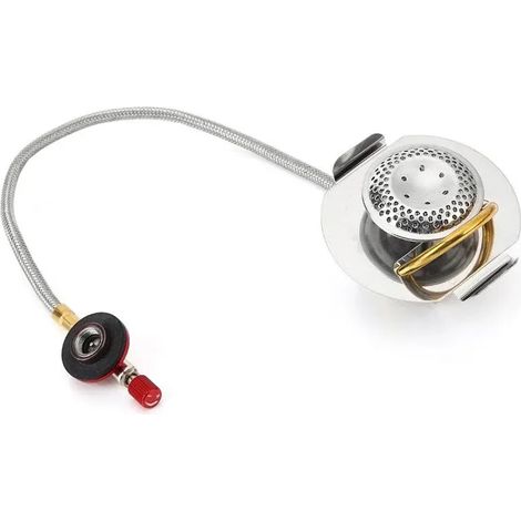 Réchaud à gaz portable BULIN Q1 en acier inoxydable avec dispositif de préchauffage du gaz, idéal pour le camping et les pique-niques en extérieur. (1/5)